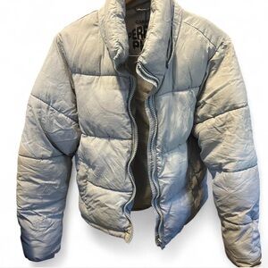 Garage Women's Silver Puffer Jacket